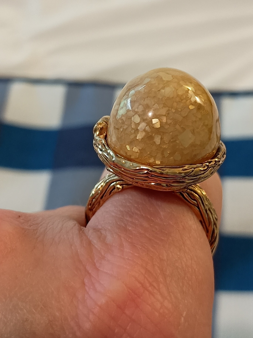 Rare Disney Couture Tinkerbell Nest Ring Vintage Treasure Whimsical Peter Pan